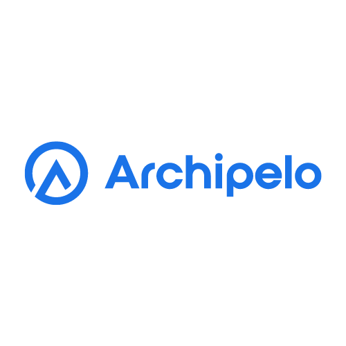 Archipelo logo, blue on white